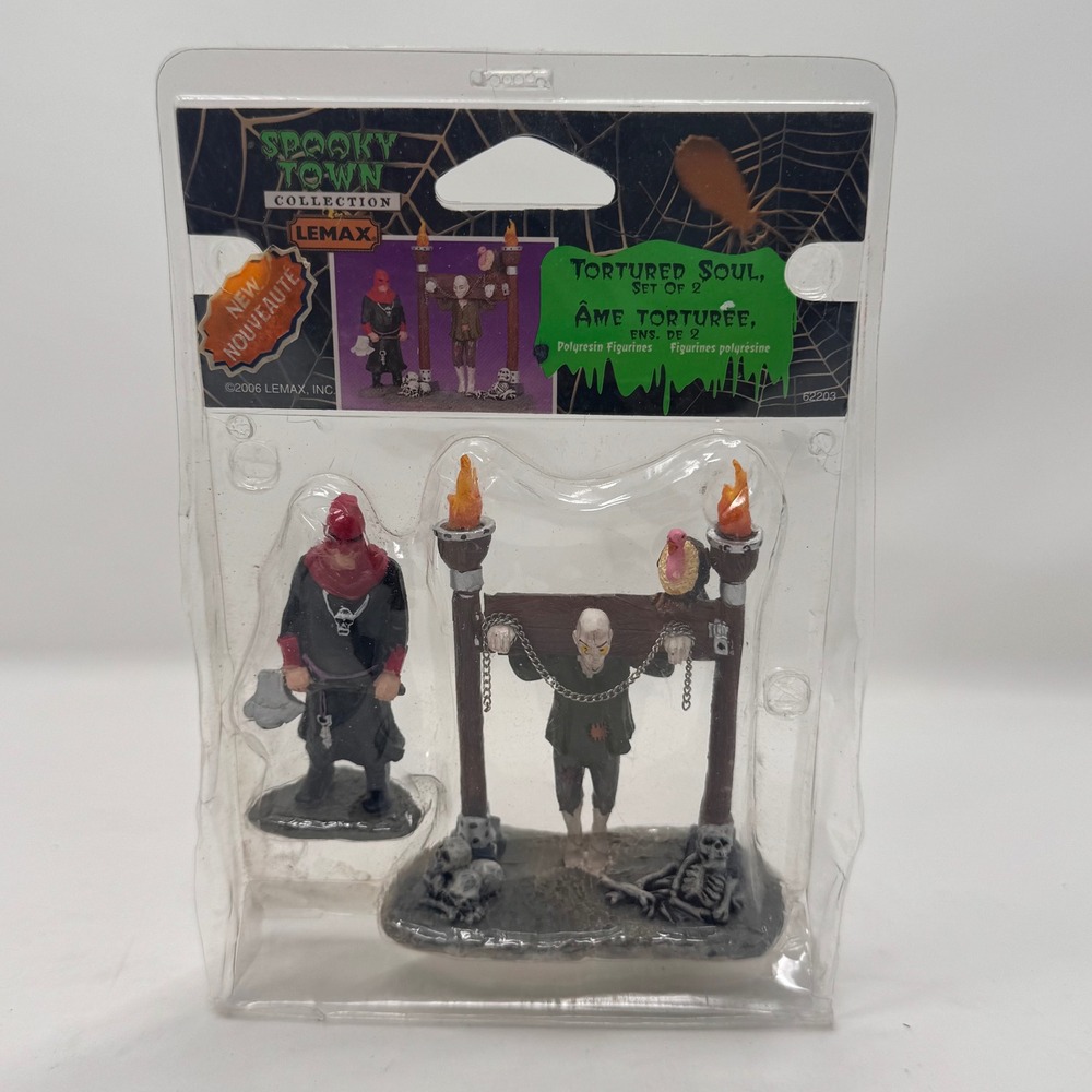 Lemax Spooky Town Collection Tortured Soul Set 2 Halloween Figurines New In Box